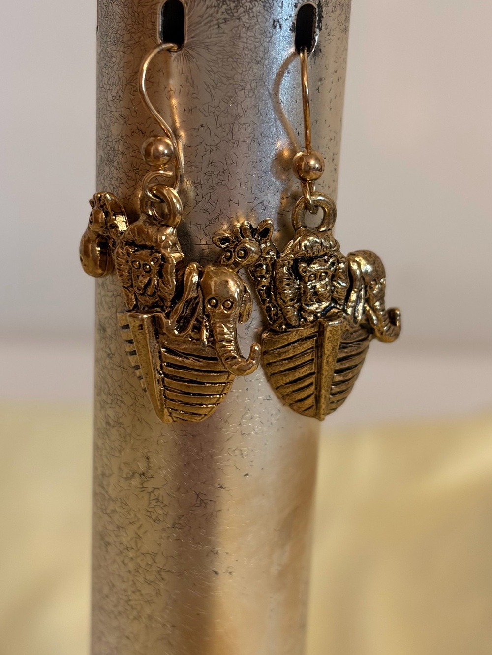 Gold Animal Ark Dangle Earrings – Women Jewelry Earrings